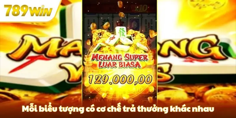 Mỗi biểu tượng có cơ chế trả thưởng khác nhau